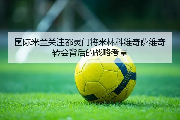 国际米兰关注都灵门将米林科维奇萨维奇转会背后的战略考量